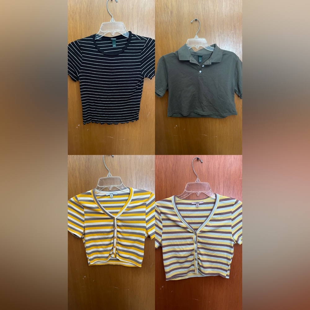 4 tops 2 Wild Fable & 2 papaya